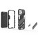 iPhone 13 Pro Max Punk Armor 2 in 1 PC + TPU Phone Case with Invisible Holder  - Green