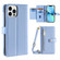 iPhone 13 Pro Max Sheep Texture Cross-body Zipper Wallet Leather Phone Case - Blue