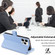 iPhone 13 Pro Max Sheep Texture Cross-body Zipper Wallet Leather Phone Case - Blue