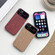 iPhone 13 Pro Max Wood Grain TPU Phone Case with Lens Film - Brown