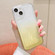 iPhone 13 Pro Max Gradient Electroplated Button Space Phone Case - Yellow