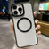 iPhone 13 Pro Max Plating Magsafe TPU + Acrylic Phone Case - Black