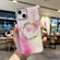 iPhone 13 Pro Max Gilt Marble Magsafe Phone Case  - Pink