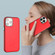iPhone 13 Pro Max Leather Texture Full Coverage Phone Case - Red
