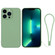 iPhone 13 Pro Max Silicone Phone Case with Wrist Strap - Matcha Green