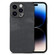 iPhone 13 Pro Max Vintage Leather PC Back Cover Phone Case - Black