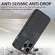 iPhone 13 Pro Max Vintage Leather PC Back Cover Phone Case - Black