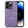 iPhone 13 Pro Max Vintage Leather PC Back Cover Phone Case - Purple