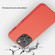 iPhone 13 Pro Max Lamb Grain PU Back Cover Phone Case - Red