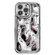 iPhone 13 Pro Max Electroplating Meteorite Texture TPU Phone Case - Silver
