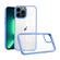 iPhone 13 Pro Max Macaron High Transparent PC Phone Case - Light Blue
