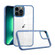 iPhone 13 Pro Max Macaron High Transparent PC Phone Case - Blue