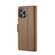 iPhone 13 Pro Max CaseMe 023 Butterfly Buckle Litchi Texture RFID Anti-theft Leather Phone Case - Brown