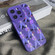 iPhone 13 Pro Max Liquid Silicone Pedestrians Pattern Phone Case - Purple