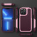 iPhone 13 Pro PC + TPU Shockproof Protective Phone Case - Pink+Dark Red iPhone 13 Pro PC + TPU Shockproof Protective Phone Case - Pink+Dark Red