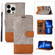 iPhone 13 Pro Splicing Leather Phone Case - Grey iPhone 13 Pro Splicing Leather Phone Case - Grey