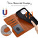 iPhone 13 Pro Splicing Leather Phone Case - Grey iPhone 13 Pro Splicing Leather Phone Case - Grey