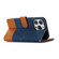 iPhone 13 Pro Splicing Leather Phone Case - Dark Blue iPhone 13 Pro Splicing Leather Phone Case - Dark Blue