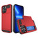 iPhone 13 Pro Multifunction Armor Slide Card Slot Phone Case - Red