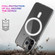 iPhone 13 Pro Magsafe Case Simple Magnetic Ring All-inclusive Clear Crystal Acrylic PC +TPU Shockproof Case - Transparent
