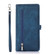 iPhone 13 Pro Zipper Card Slot Buckle Wallet Leather Phone Case - Blue iPhone 13 Pro Zipper Card Slot Buckle Wallet Leather Phone Case - Blue