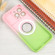 iPhone 13 Pro Gradient Silicone Shockproof Magsafe Phone Case with Lens Film - Pink Green