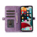 iPhone 13 Pro Zipper Card Slot Buckle Wallet Leather Phone Case - Purple