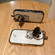 iPhone 13 Pro Plating Carrot Rabbit TPU Phone Case - Gold