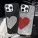 iPhone 13 Pro Love Heart Diamond TPU Phone Case - Black
