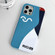 iPhone 13 Pro Painted Pattern PC Phone Case - Contrasting Blue