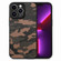 iPhone 13 Pro Camouflage Leather Back Cover Phone Case - Brown