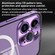 iPhone 13 Pro MagSafe HD Spring Buckle Metal Phone Case - Purple