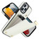 iPhone 13 Pro Metal Buckle Card Slots Phone Case - White