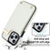 iPhone 13 Pro Metal Buckle Card Slots Phone Case - White
