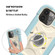 iPhone 13 Pro Shockproof Silicone + PC Protective Case with Dual-Ring Holder - Ice Blue