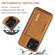 iPhone 13 Pro DG.MING M2 Series 3-Fold Card Bag Shockproof Case with Wallet & Holder Function - Brown