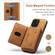 iPhone 13 Pro DG.MING M2 Series 3-Fold Card Bag Shockproof Case with Wallet & Holder Function - Brown
