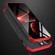 iPhone 13 Pro GKK Three Stage Splicing Full Coverage PC Phone Case - Black Red
