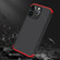 iPhone 13 Pro GKK Three Stage Splicing Full Coverage PC Phone Case - Black Red