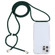 iPhone 13 Pro Transparent Acrylic Airbag Shockproof Phone Protective Case with Lanyard - Dark Green