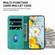 iPhone 13 Pro Lily Embossed Leather Phone Case - Green