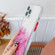 iPhone 13 Pro Marble Pattern Glittery Powder Shockproof TPU + Acrylic Protective Case with Detachable Buttons - Red