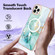 iPhone 13 Pro Marble Pattern Dual-side IMD Magsafe TPU Phone Case - Green 003