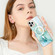 iPhone 13 Pro Marble Pattern Dual-side IMD Magsafe TPU Phone Case - Green 003
