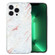 iPhone 13 Pro IMD Shell Pattern TPU Phone Case - White Marble
