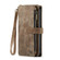 iPhone 13 Pro CaseMe-C30 PU + TPU Multifunctional Horizontal Flip Leather Case with Holder & Card Slot & Wallet & Zipper Pocket - Brown