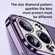 iPhone 13 Pro SULADA Electroplated Transparent Glittery TPU Phone Case - Blue