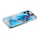 iPhone 13 Pro IMD Shell Pattern TPU Phone Case - Blue Gold Marble