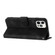 iPhone 13 Pro Line Pattern Skin Feel Leather Phone Case - Black