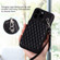 iPhone 13 Pro Grid Texture Card Bag Phone Case with Lanyard - Black